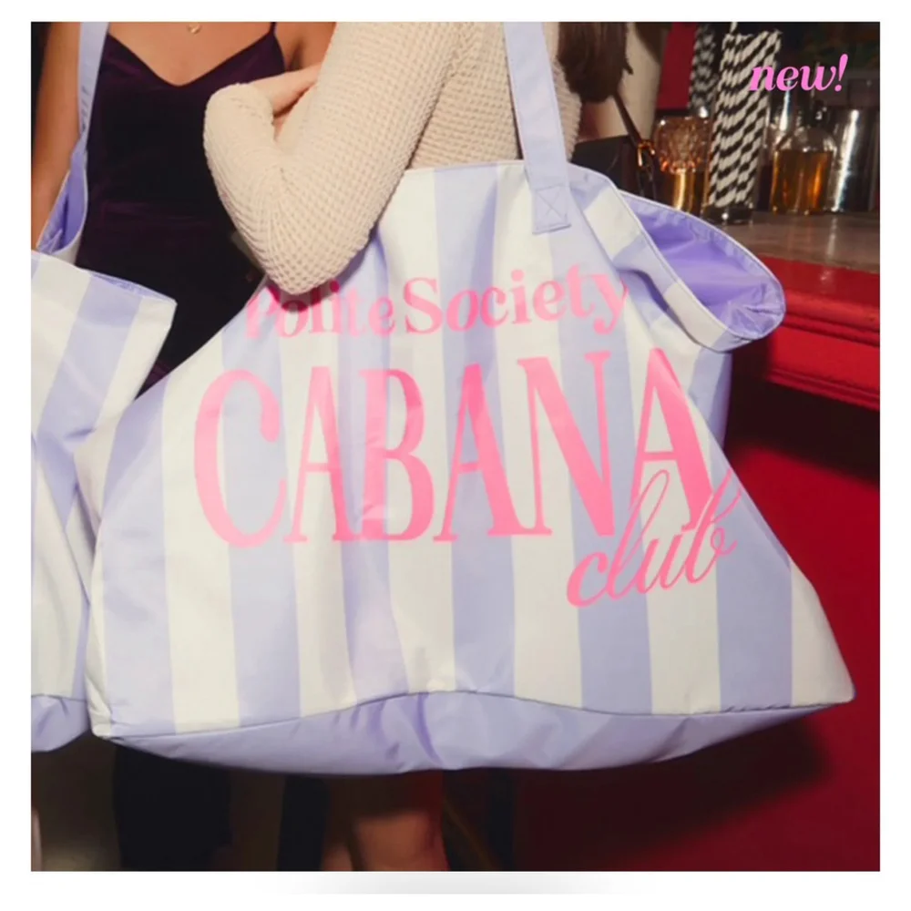 Polite Society Big A$$Tote Bag‎ (Cabana Club Edition)